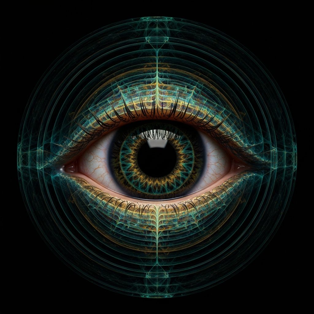 AI artwork - fractal iris